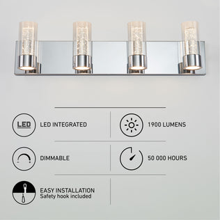 The Artika Essence 27-in LED Vanity Light features modern style, energy savings, long life, dimming, and easy installation.