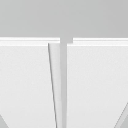 Two AXEN Shilap MDF shiplap panels by Artika are aligned against a gray background.