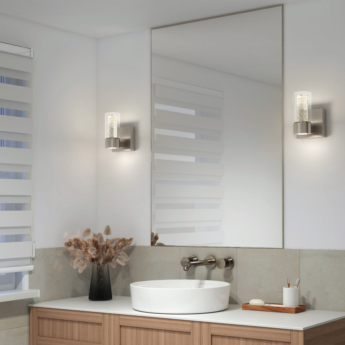 Essence 4 pulg (11 cm) luminario de vanidad de 1 luz LED moderno para baño