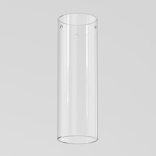The Artika Outer glass cylinder replacement part, 310 mm, is a clear and transparent tube with smooth edges and a simple design. Suspended vertically against a light gray background. Final sale.