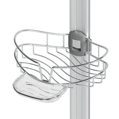 Neptune shower caddy with mirror