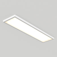 The Artika Skyshade smart RGB LED light panel features a white frame, glowing softly and perfect for modern ceiling lighting.