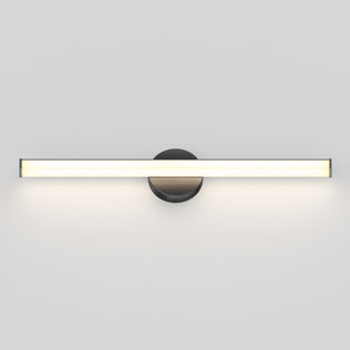 The Artika Ewen modern LED bathroom vanity light 5 CCT has a sleek bar and round black base—ideal for mirror lighting.