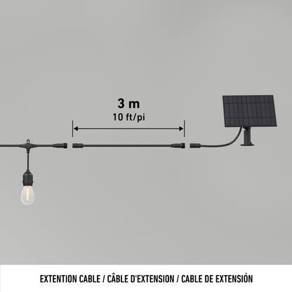 Guirlande lumineuse solaire Eclipse avec télécommande