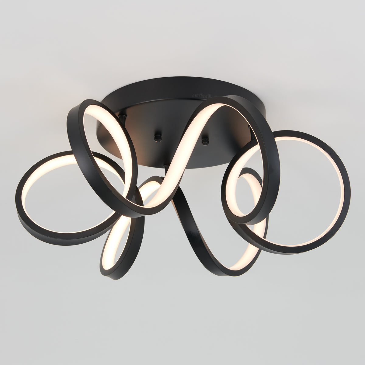 Swirl Ribbon plafonnier à DEL moderne 50 cm (20 po)
