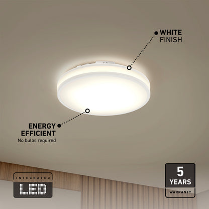 Hemisphere 15 in. LED flush mount light 5 CCT