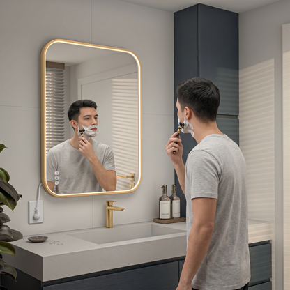 Royce Dimmable LED Mirror, 3 CCT, Horizontal and Vertical Mount