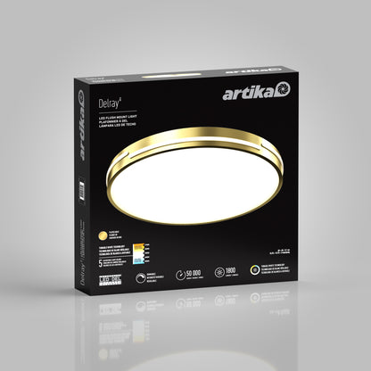 Delray lámpara de techo LED moderno 15.7 in. 5 CCT
