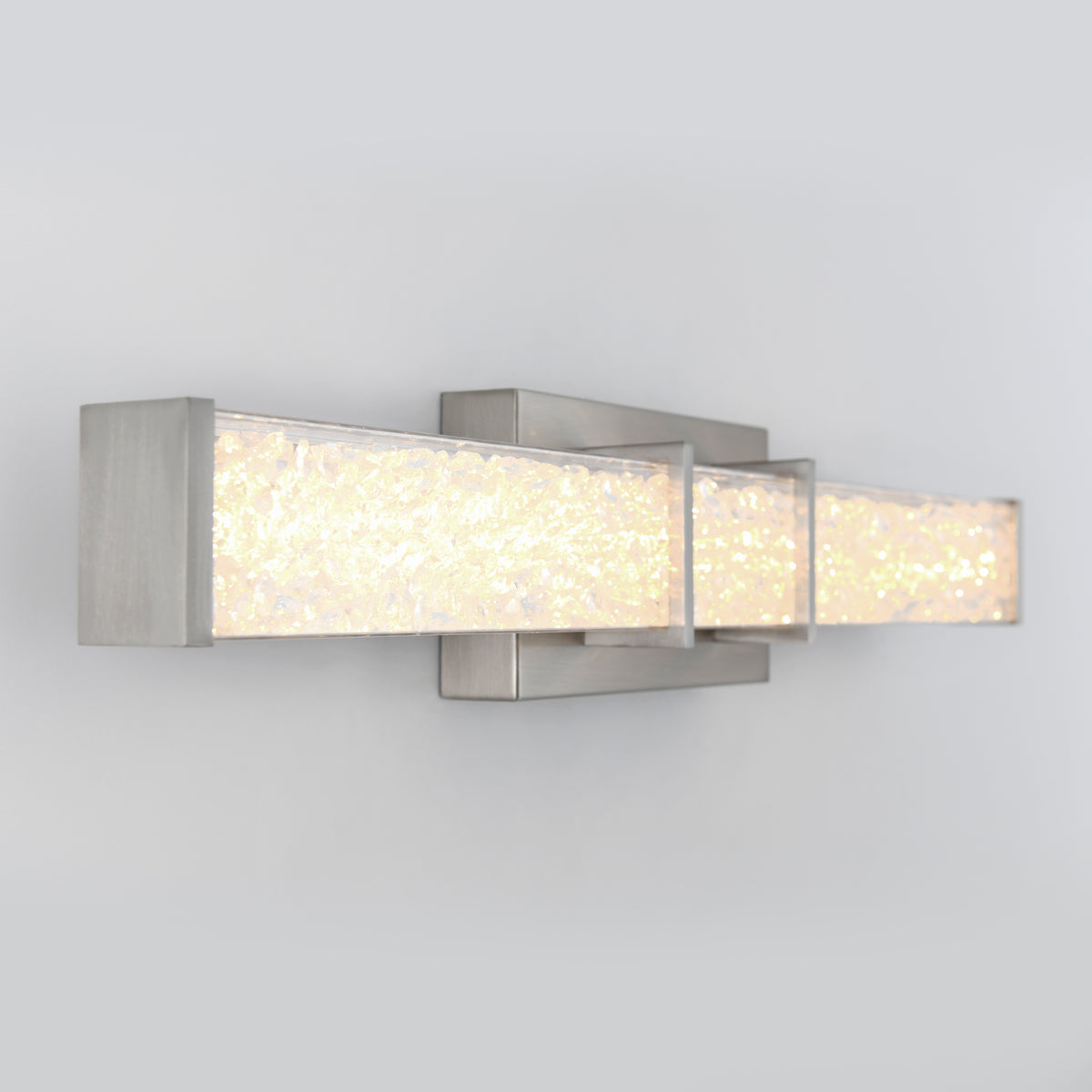 The Artika Royale 27-in LED Vanity Light Bar features a frosted glass shade and brushed metal, perfect for modern bathroom walls.
