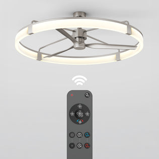 Artika Sunnyvale 52 in. LED modern ceiling fan with remote, featuring a sleek metal frame and circular design.
