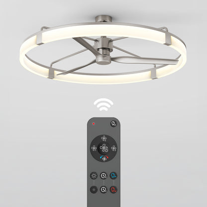 Artika Sunnyvale 52 in. LED modern ceiling fan with remote, featuring a sleek metal frame and circular design.