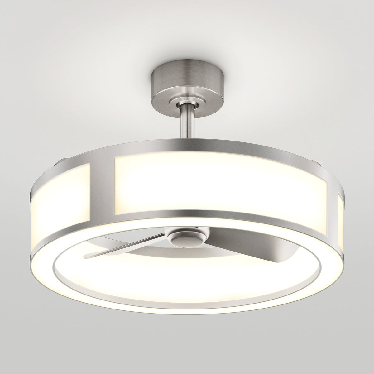 Huxley 23 in. (59 cm) LED modern fandelier ceiling fan with light