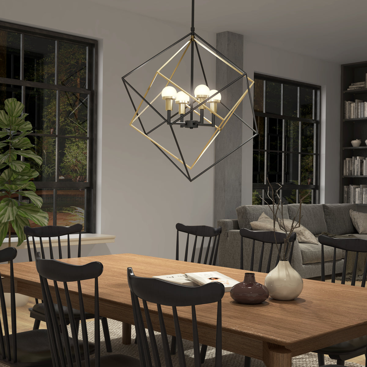 Peyton LED modern mid-century pendant light