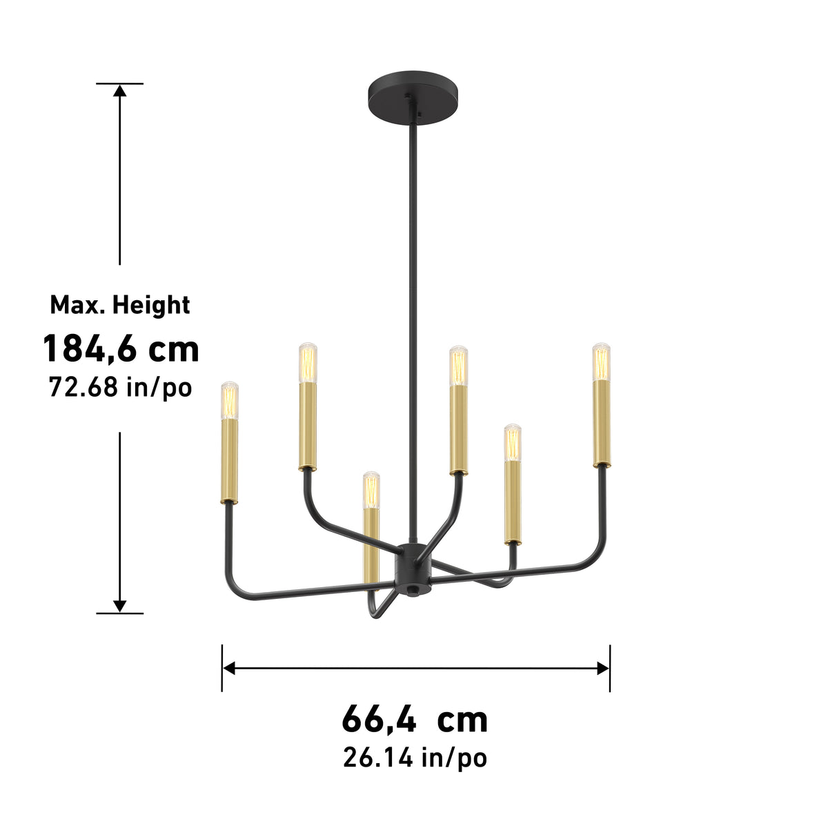 Manchester 6-light pendant
