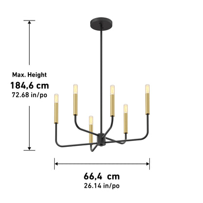 Manchester 6-light pendant