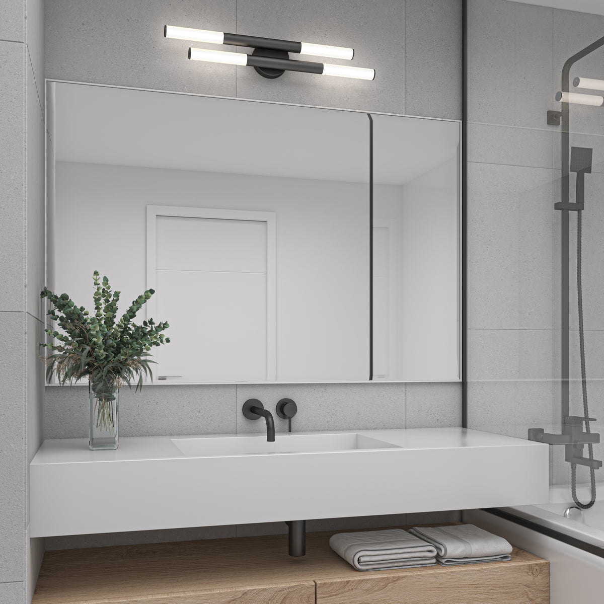 Boro LED modern bathroom vanity light 5 CCT