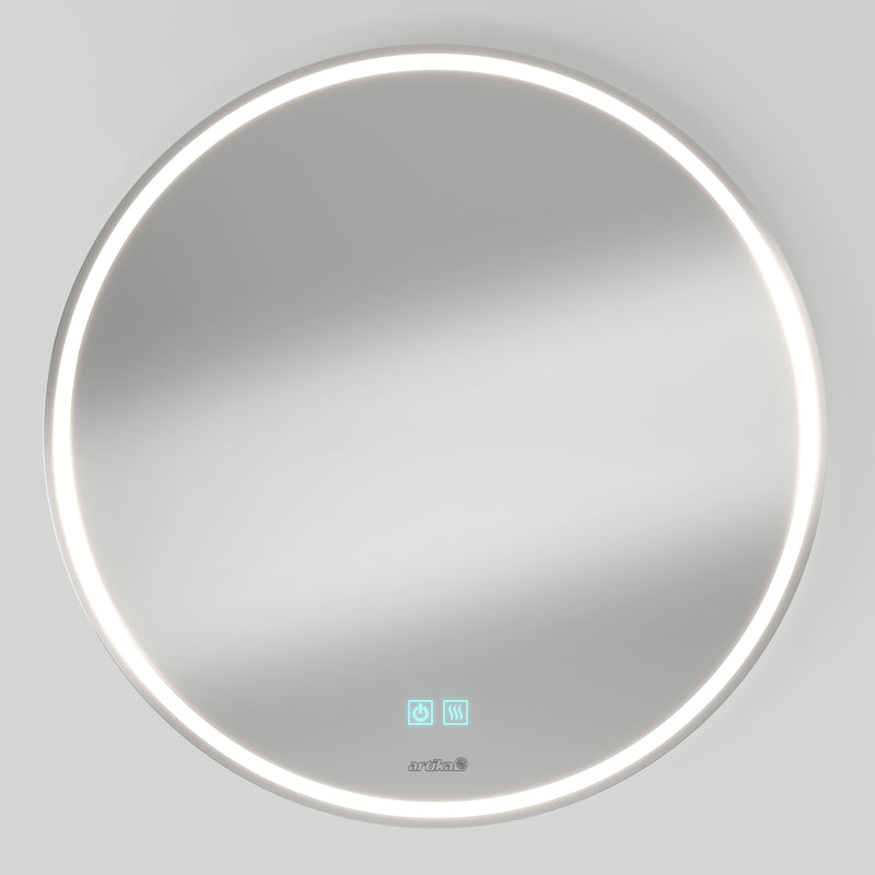 Emeraude 61 x 61 cm (24 x 24 in.) espejo LED de baño antivaho