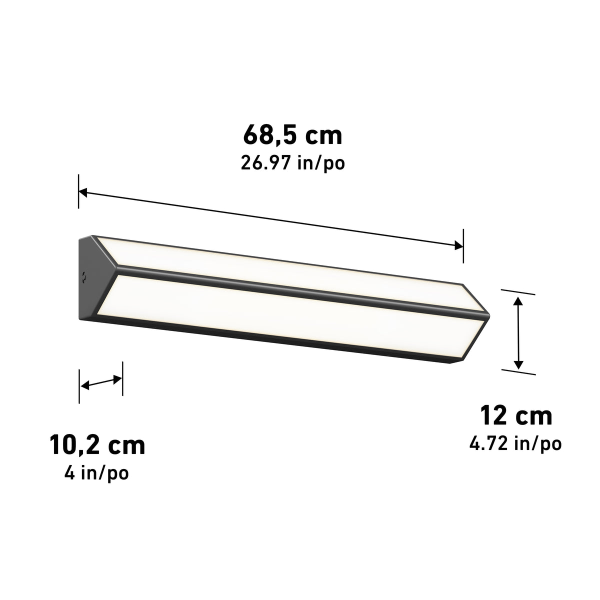Preston LED modern bathroom vanity light 3 CCT