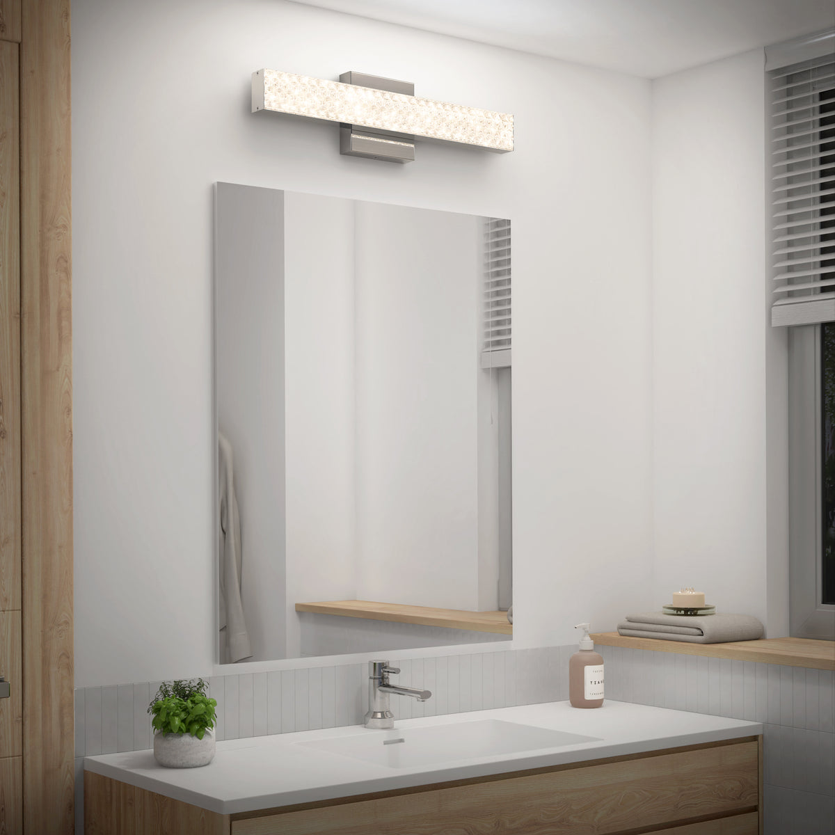 Adeline 18 pulg (46 cm) luminario de baño LED integrado 3 TCL para baño