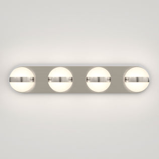 The Artika Baldric LED modern bathroom vanity light offers 4 round lights and 3 CCT for perfect mirror lighting.
