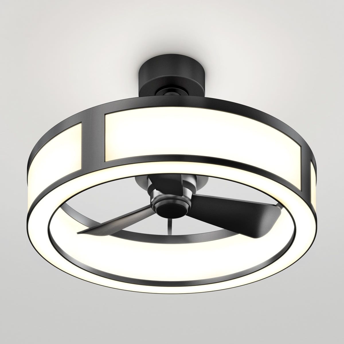 Huxley 23 in. (59 cm) LED modern fandelier ceiling fan with light